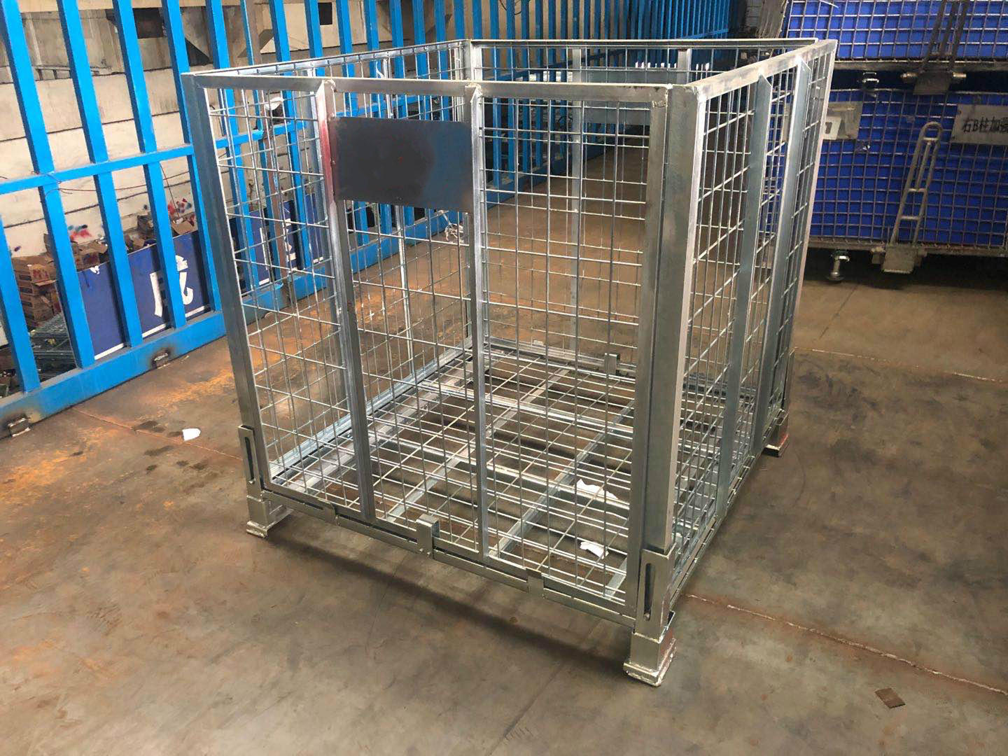 瓶胚专用铁笼 折叠式铁框 储物笼角铁笼仓储笼折叠铁框蝴蝶笼