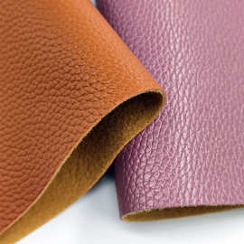 超柔软荔枝纹人造革适合 手袋 箱包 包精品盒 沙发装饰软包皮肩带