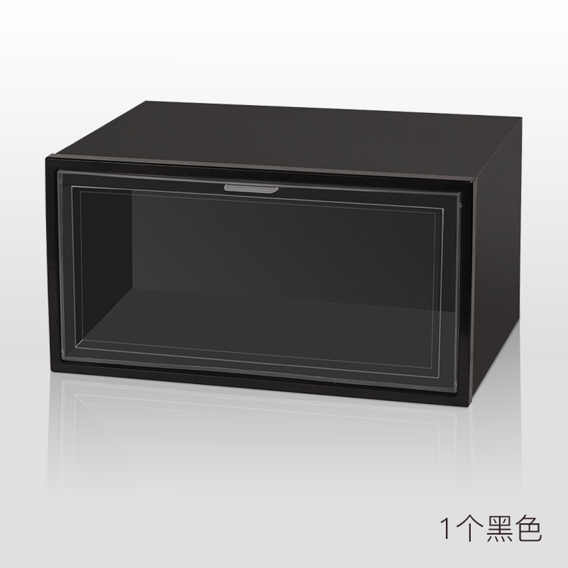 Transparent Pp Plastic Flip Storage Shoe Box Wholesale Shoe Cabinet Shoes Storage Box Foldable Air Jordan Sneakers Shoe Box Shoe Rack