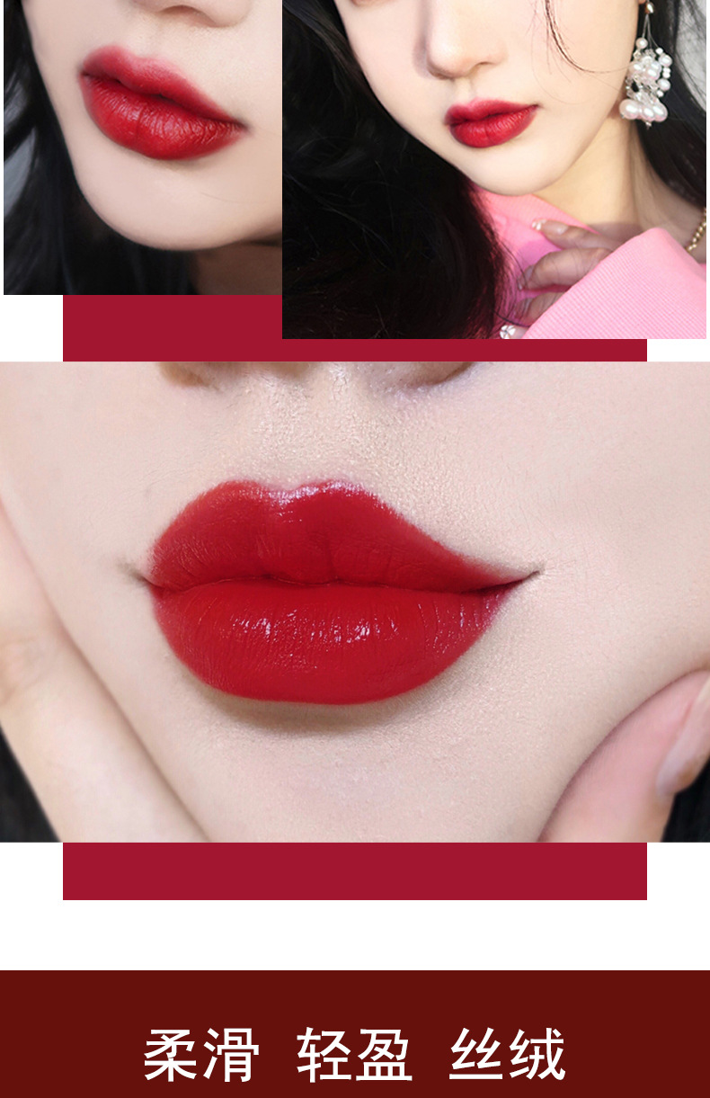 kiss kylie新品浪漫心钻魅惑口红网红抖音奶茶色滋润显色kl824