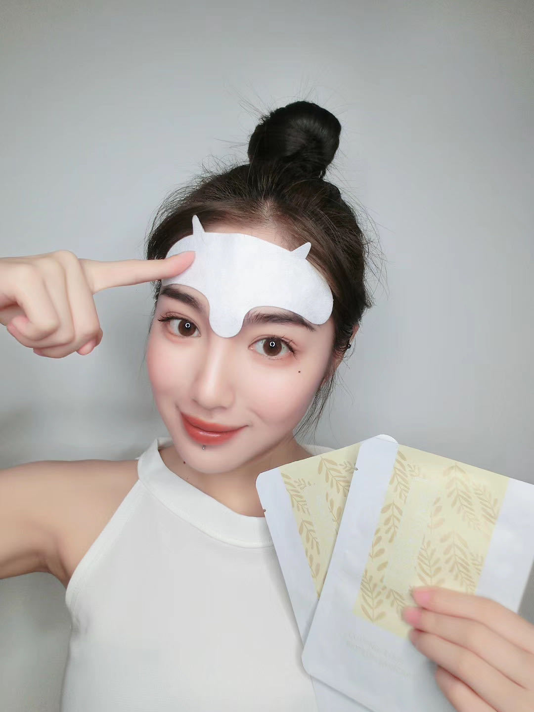 厂家直销额头贴淡化抬头纹川字纹额头纹法令纹抬头纹贴一件代发