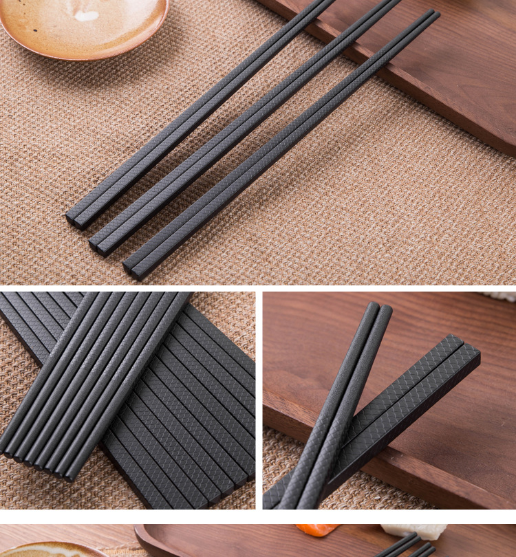 厂家直销pps日式合金筷子餐厅酒店饭店家用耐高温可消毒防滑餐具