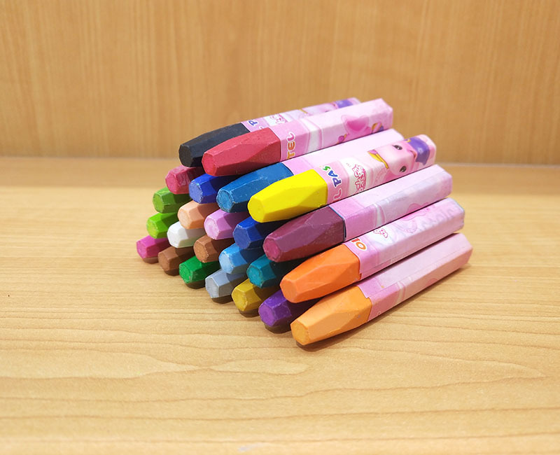 哆米象24色油画棒学生绘画涂鸦特价蜡笔彩色画笔重彩可水洗
