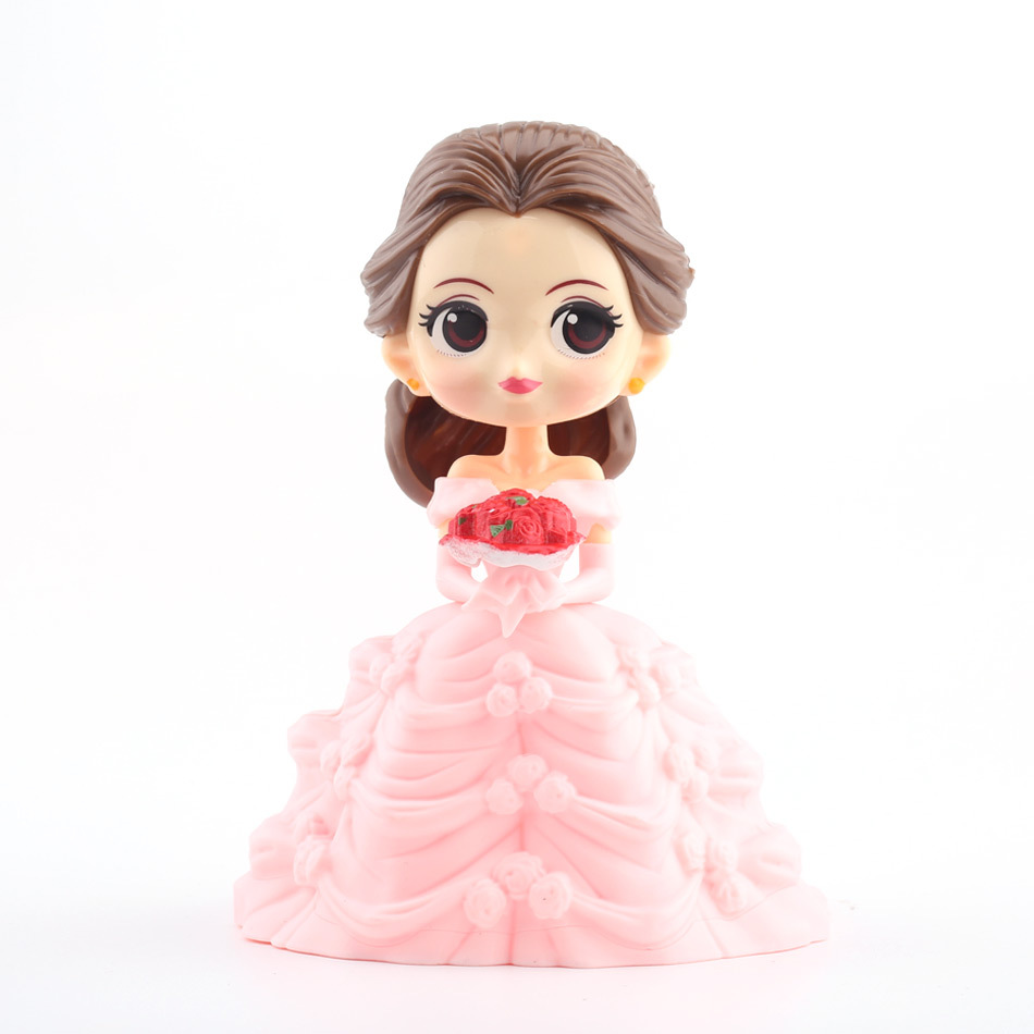 工厂直销贝尔公主蛋糕摆件装饰手办玩具公仔烘焙甜品台配件塑料