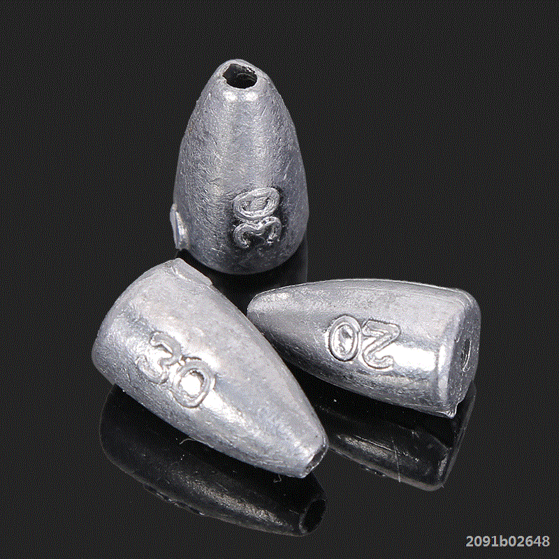 一件大孔径可视锚鱼通心铅坠橄榄型大眼坠 2.7毫米3.2毫米中