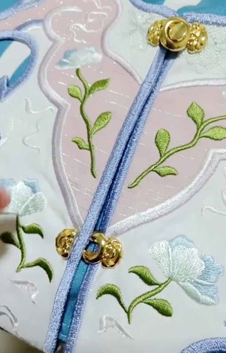 批发小尺寸如意云头汉服子母扣 古装领扣 中国风云肩搭扣27*13mm