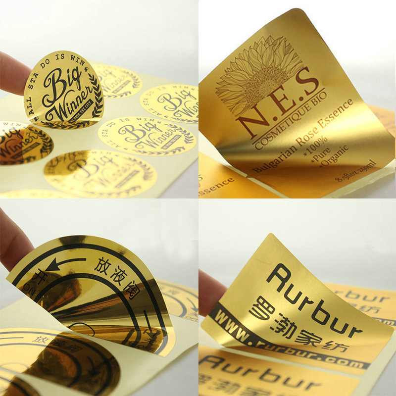 小贴纸订制透明磨纱光银亚银磨砂亚面逆向uv多层标签不干胶印刷