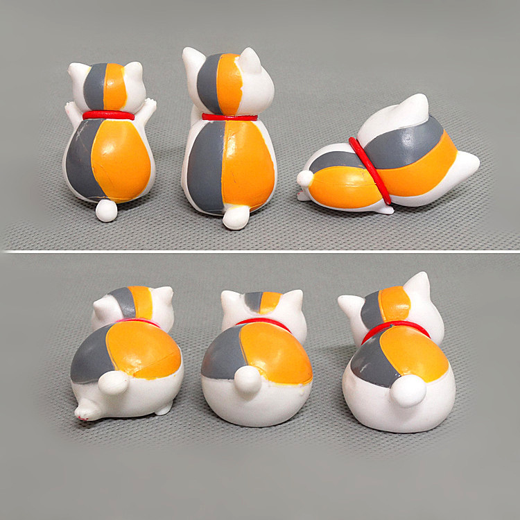 6款 夏目友人帐 猫咪老师 手办公仔人偶模型桌摆件