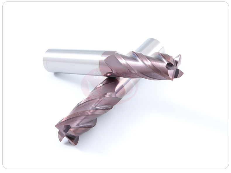 55度4刃平底铣刀 r角圆鼻铣刀纳米复合涂层钢用平铣刀4刃牛鼻刀
