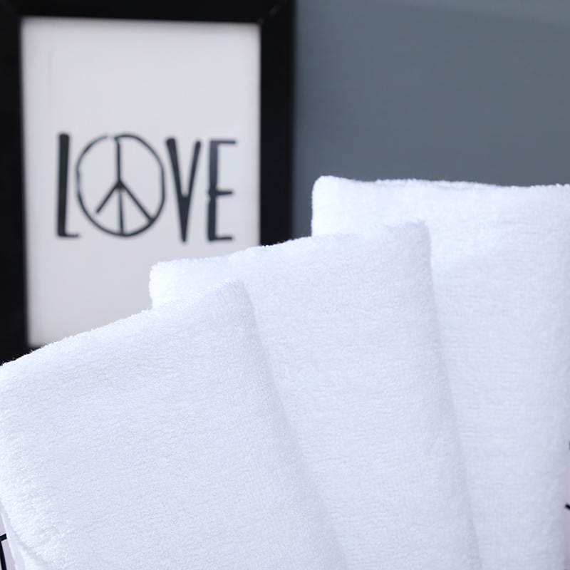 120G Pure Cotton White Wholesale Towels Foot Bath Hotel Hotel Beauty Salon Bath Center Special Thickened Absorbent