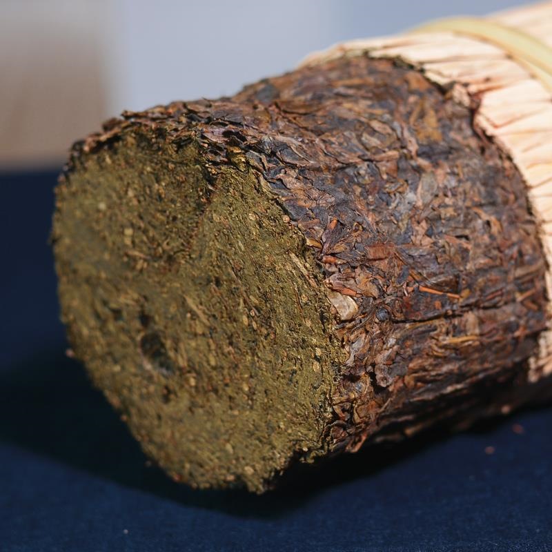 安化黑茶金花百两茶3.625kg小千两茶配茶座礼盒