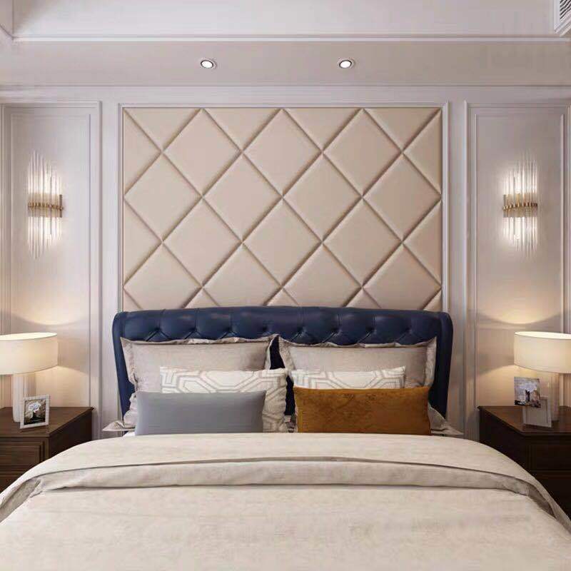 厂家卧室床头软包防撞沙发背景墙硬包酒店榻榻米床围装饰护墙板