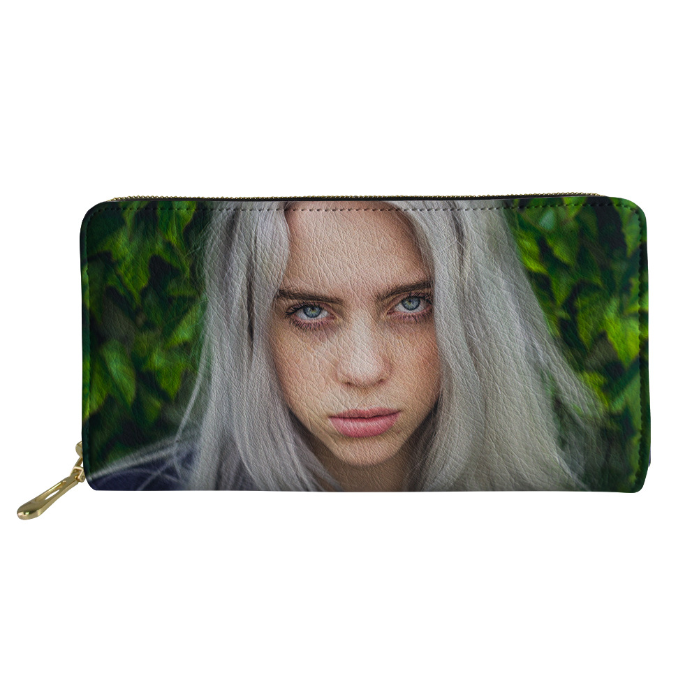 中长款钱包手拿包billie eilish 比莉·艾利什拉链款女士包定制