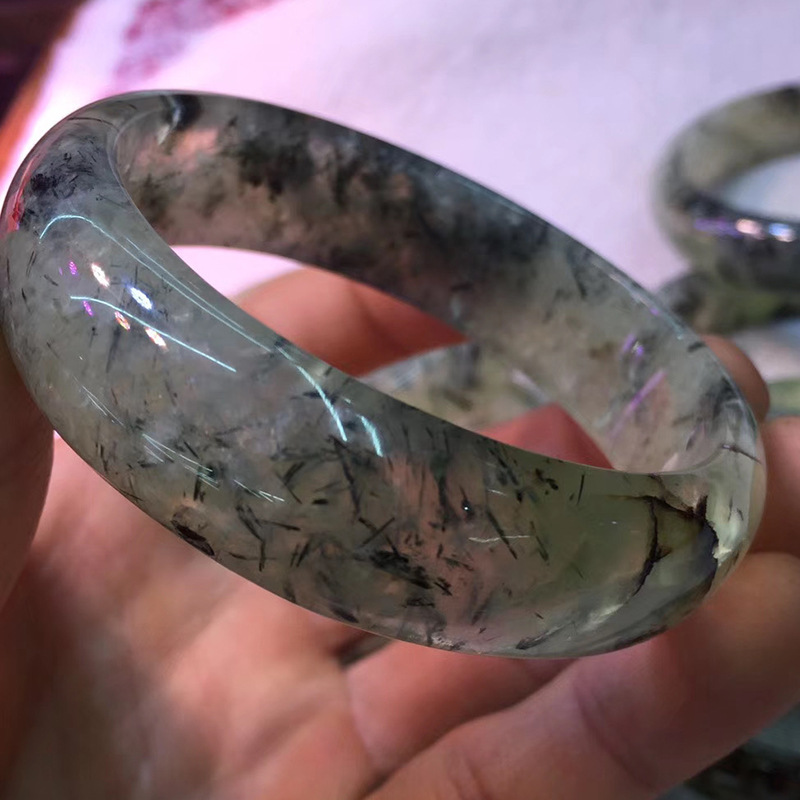 天然葡萄石手镯女时尚水晶手镯跨境欧美手镯冷门产品货源批发