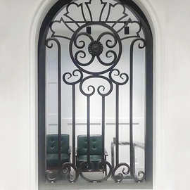 0成交0笔12年复购率:50%简约铁艺窗户定制欧式铁窗户家庭别墅铁艺窗