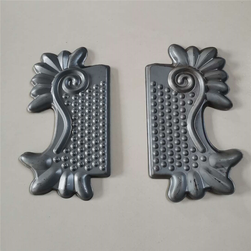 可加工批发铁艺大门花件支持定制栏杆配件冲压门锁挡铁艺门花