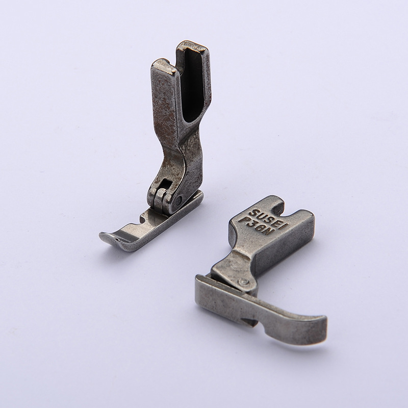 工业平车缝纫机零配件 左右单边压脚 全钢拉链压脚 p36ln