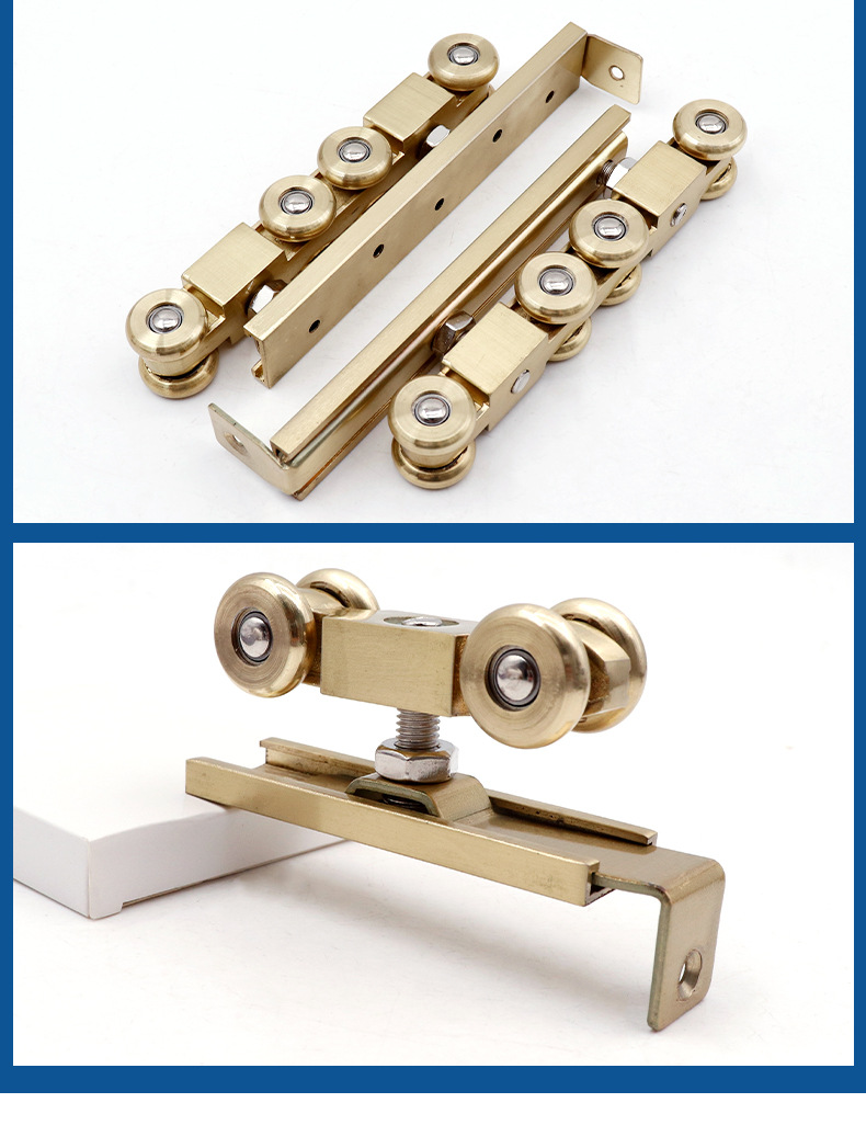 木门吊轮全金属滑轮静音推拉门滑轮移门吊轮吊趟门厨房滑轮轨道