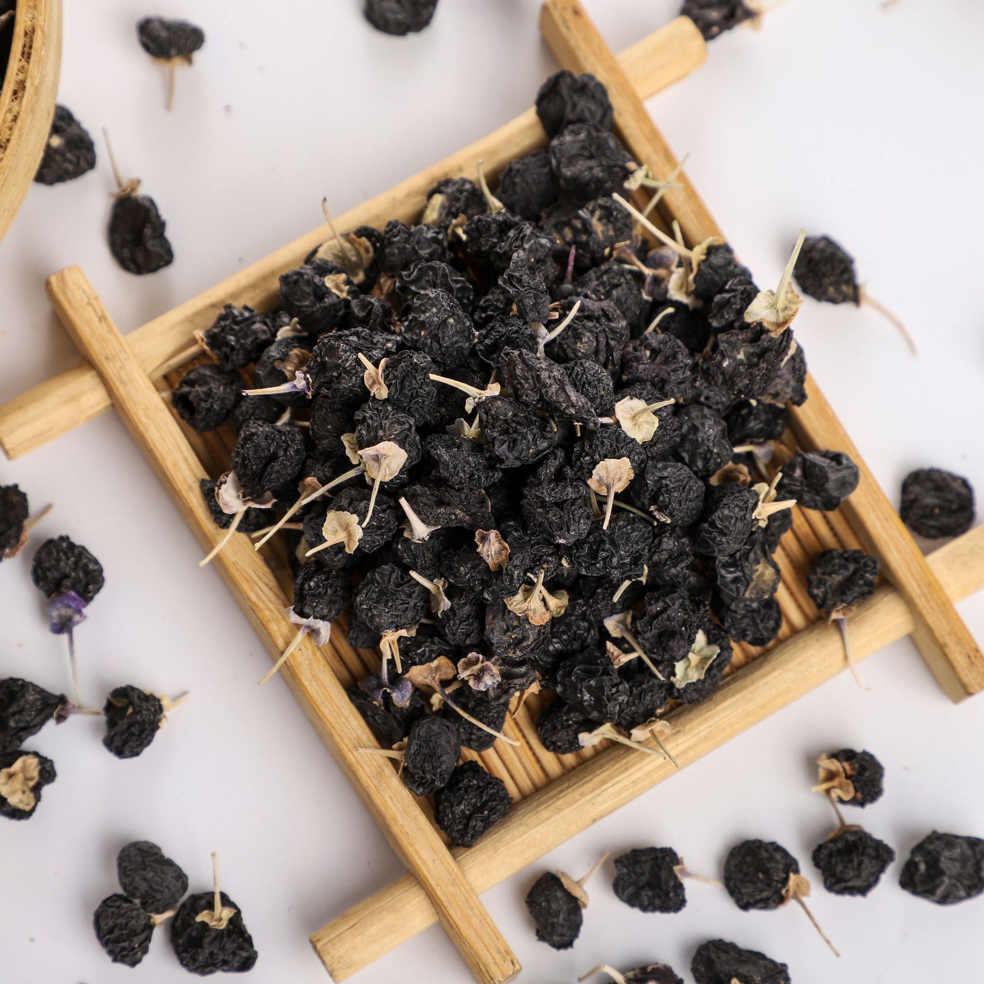 青海诺木洪新货散装大粒黑枸杞优质黑枸杞子茶免洗批发厂家直销