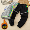 Boy thickening Plush motion trousers CUHK Casual pants children Reflective Pants received outdoors Mountaineering Warm pants