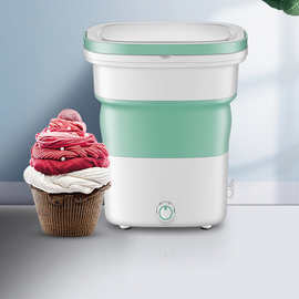 家用折叠迷你便携式洗衣机小型手提式宿舍多功能半自动洗衣机批发