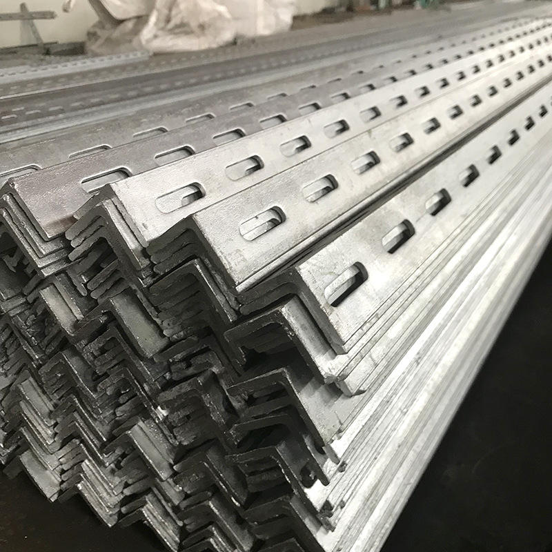 加工定制冲孔角钢万能角铁幕墙三角铁支架打孔带花角钢批发