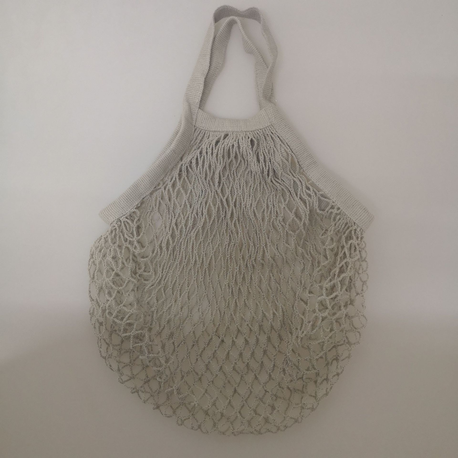 Factory Direct Sales Cotton Net Bag Vegetable Fruit Cotton Net Pocket Portable Net Pocket Supermarket Shopping Bag Cotton Net Bag