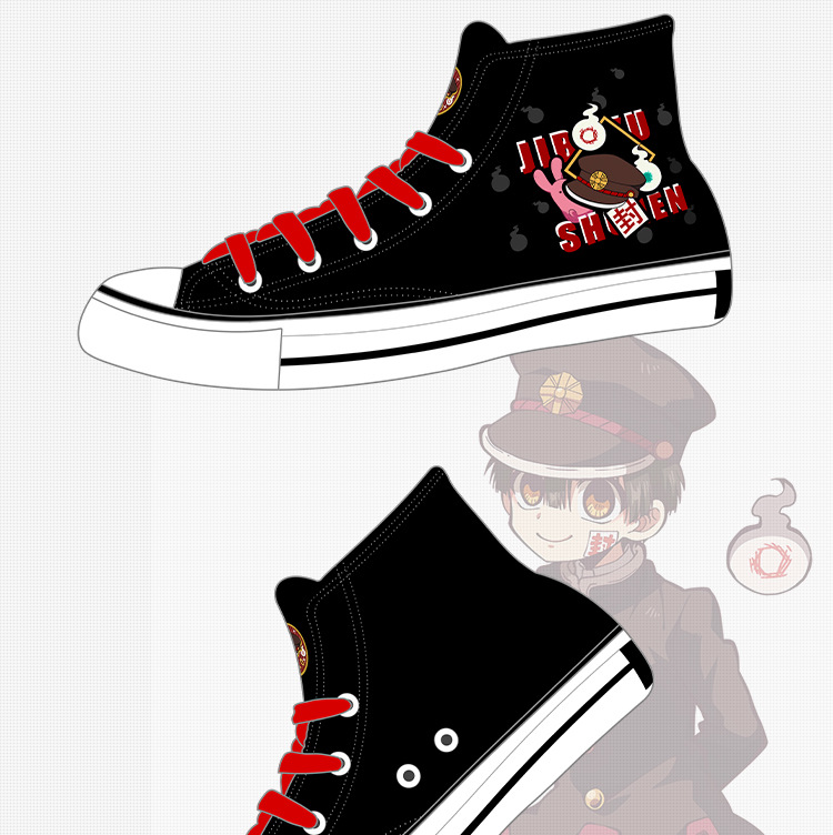 地缚少年花子君帆布鞋 八寻宁宁鞋子动漫周边二次元学生男女板鞋