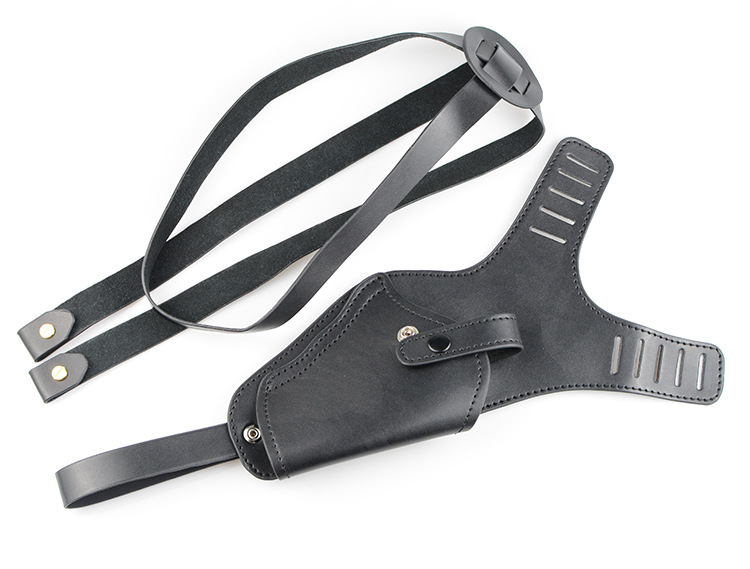 glcok通用腋下枪套单肩挎式双肩背带隐藏牛皮g18 92g g17 1911 p1