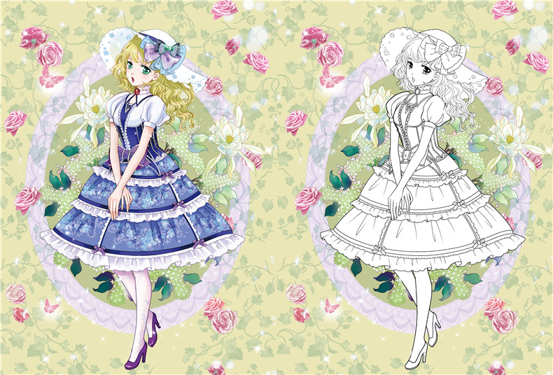 暑假课外书 正版图书书籍批发 公主炫彩涂色画《舞会公主》