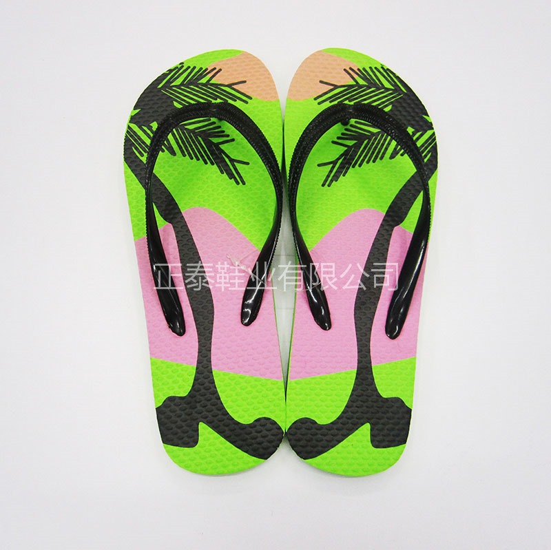 factory custom new seaside beach flip-flops women‘s sandals can add logo pattern flip flops custom