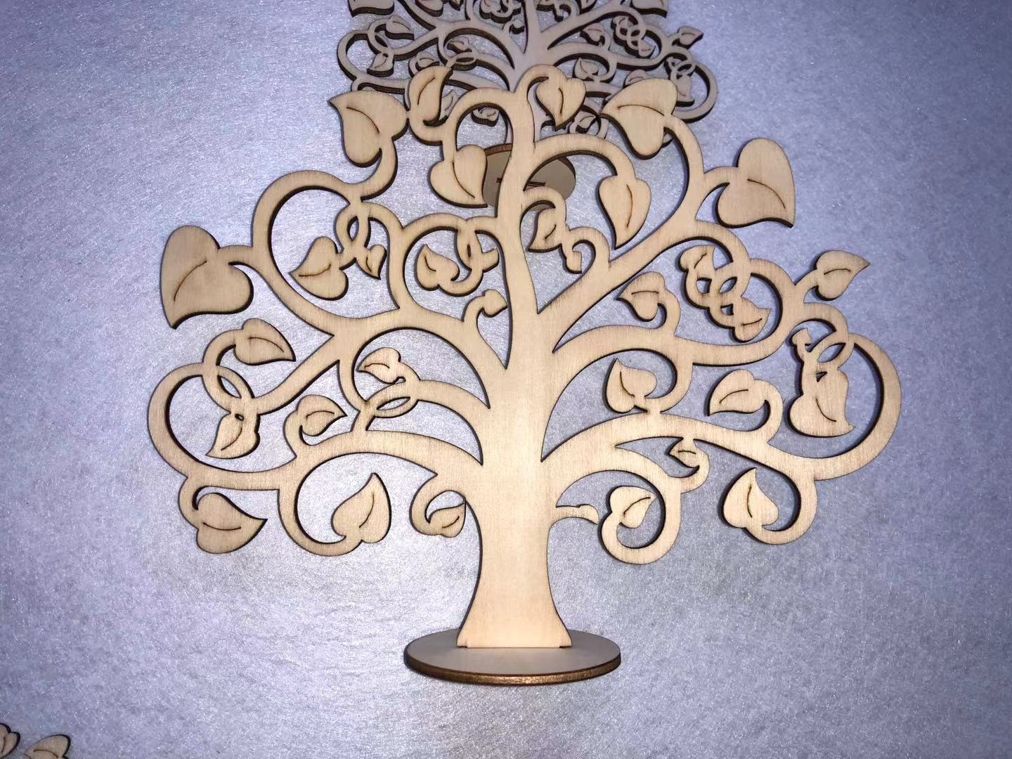 木制创意激光雕刻生命树摆件木制饰品挂件装饰工艺品