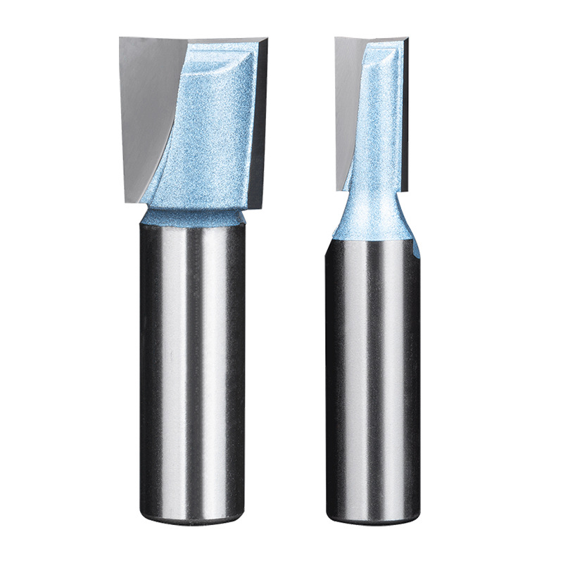 沪豪公制清底刀木工雕刻机刀具开槽刀平底铣底刀修边机锣刀头12