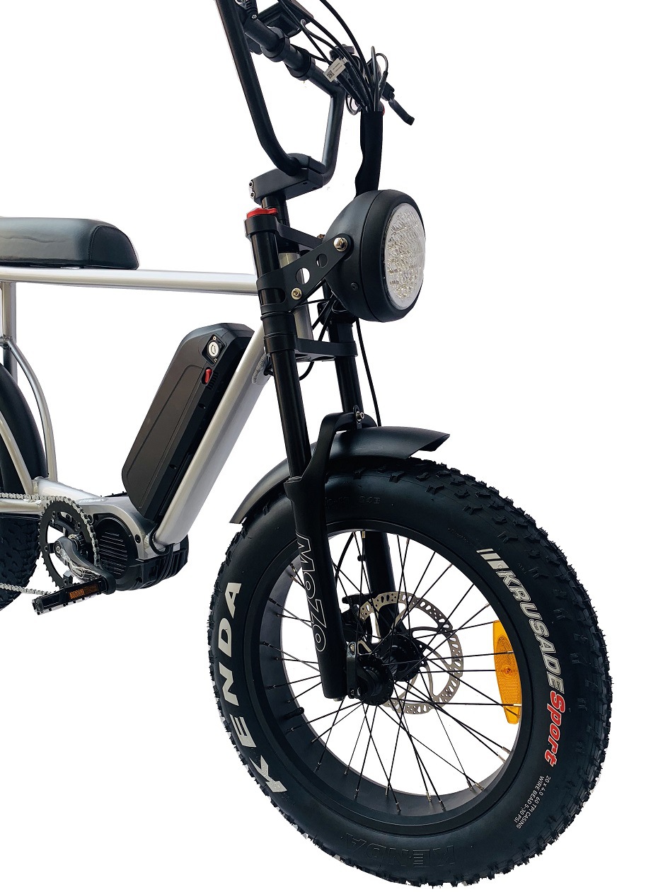 750w1000w大功率肥胎车胖胎车 锂电池助力中置电机电动车加长座位