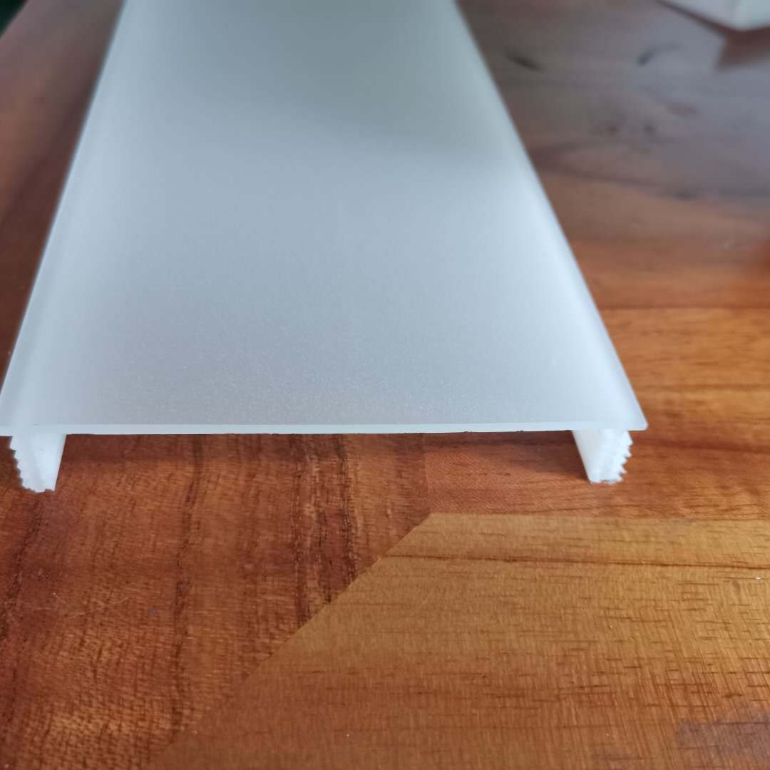 亚克力磨砂半透明平面条形灯罩 pmma挤塑异型灯罩 压克力塑料灯罩