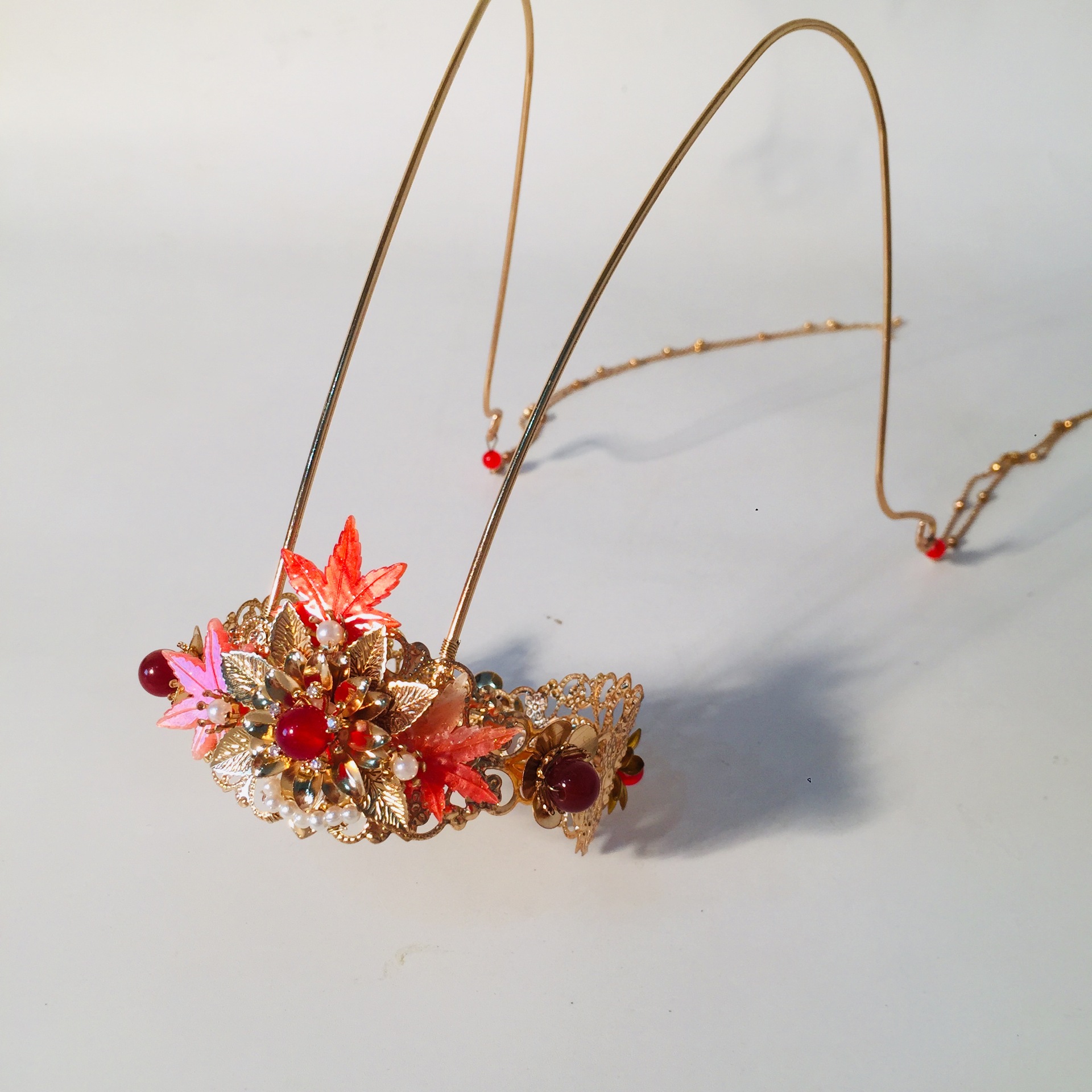 厂家直销原创新款小清新气质女士汉服发冠流苏古装头饰盘发束发冠