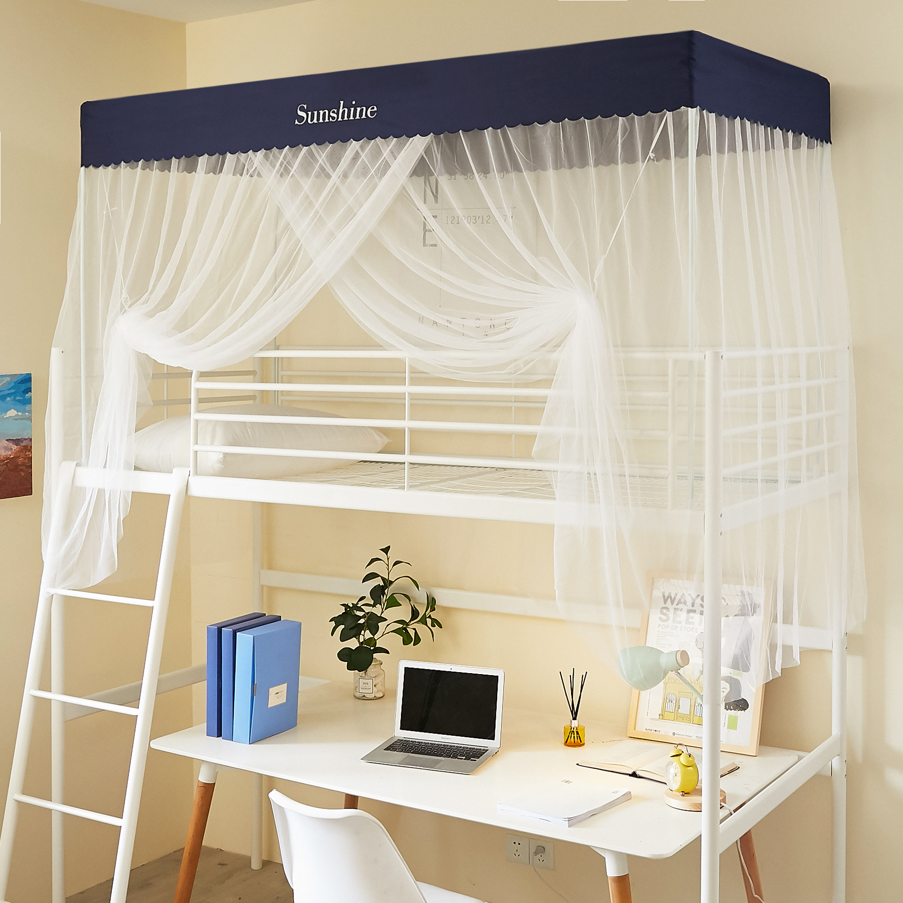 单人蚊帐学生宿舍寝室0.9m上铺下铺1.2米床上下床1.5防尘顶上下铺