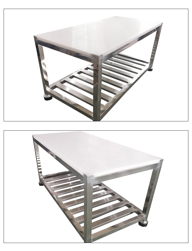 超市不锈钢操作台 猪肉分割台肉类产品工作台专业生产 厂家直销