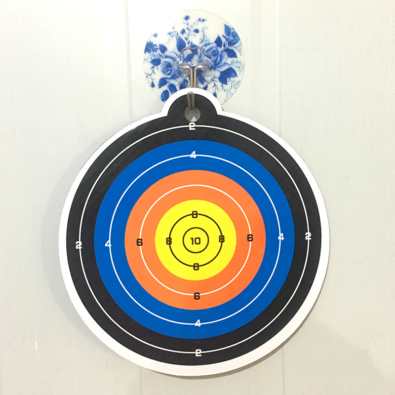 可挂圆形标靶带底座立式标靶软弹枪射击靶软弹手腕带eva吸盘子弹
