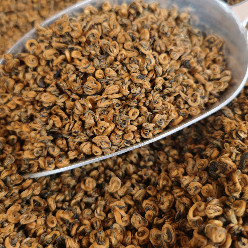 春茶2020年云南凤庆滇红茶蜜香金螺红香螺滇红金芽500g自封袋散装