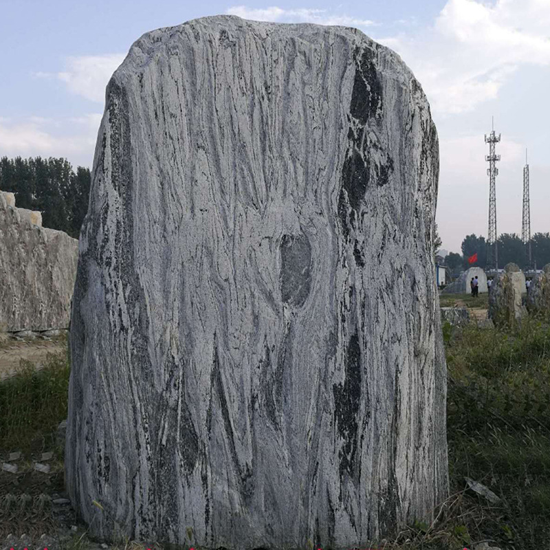 曲阳石雕村口企业刻字石牌广场园林风景石摆件原石大型景观石定制