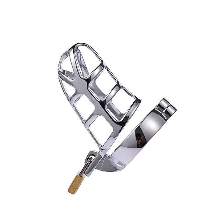 不锈钢贞操锁玩鸟逗调教男奴性工具贞洁锁男另类玩具激情用具外贸