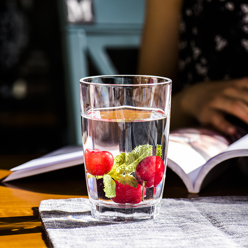 2020新款创意美观钙钠透明玻璃杯耐热防爆玻璃杯茶水牛奶热饮杯