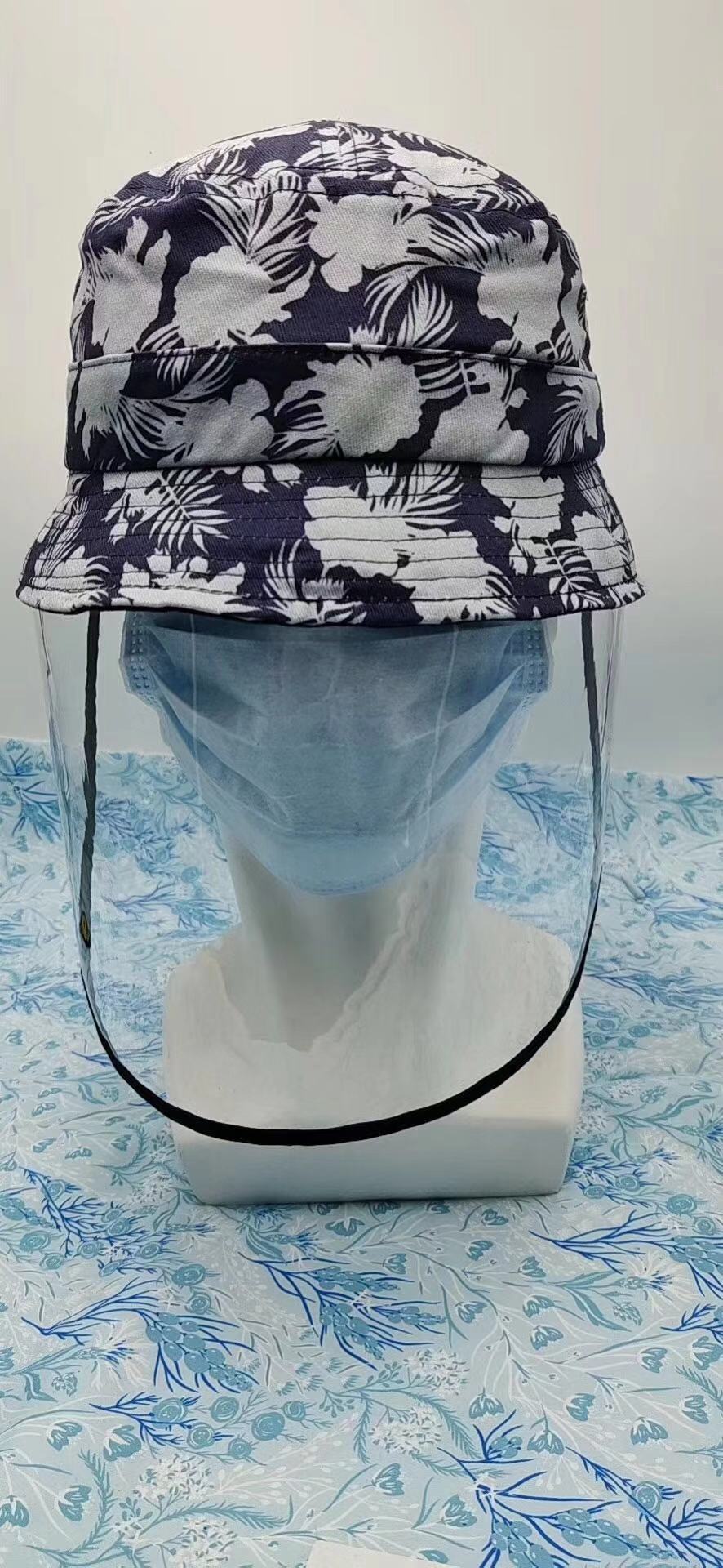 现货供应防护面罩 防疫面罩 渔夫帽防护面罩防飞沫防疫情防护罩