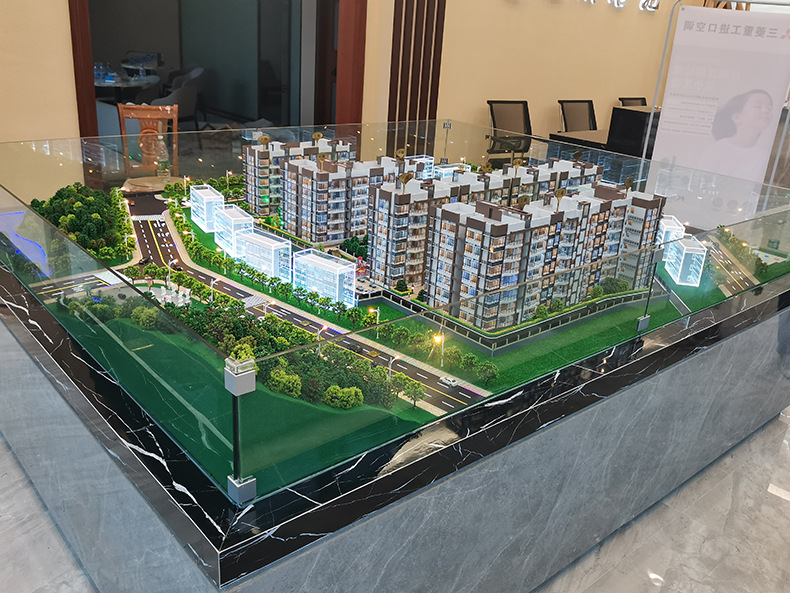 房地产售楼处总规沙盘模型 带灯建筑模型定制 来图加工厂家销售