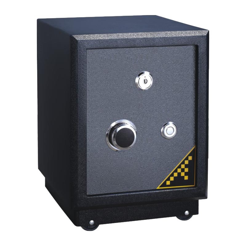恒安保管箱双锁防火型防盗无密码小型储存酒店大堂保险柜资料箱