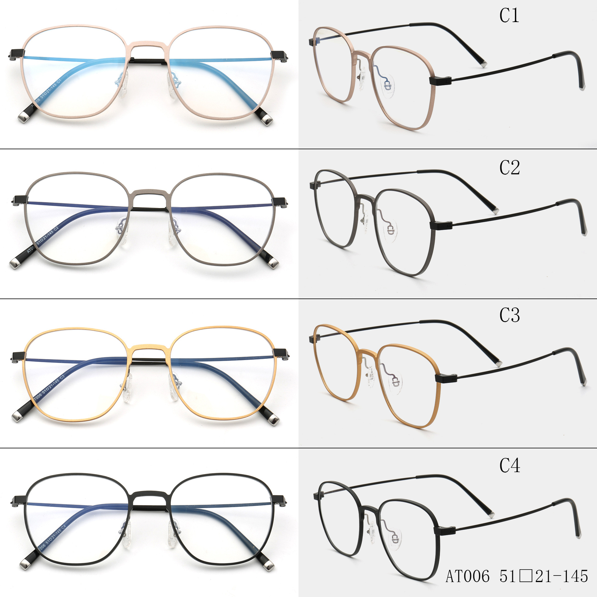 睛典2020新款防蓝光眼镜框 韩国时尚铝镁钛眼镜 男女同款厂家批发