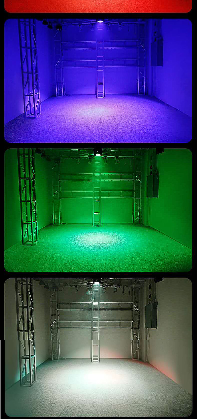 100w200w面光灯cob帕灯影视高亮舞台灯led婚庆演出led帕灯车展灯