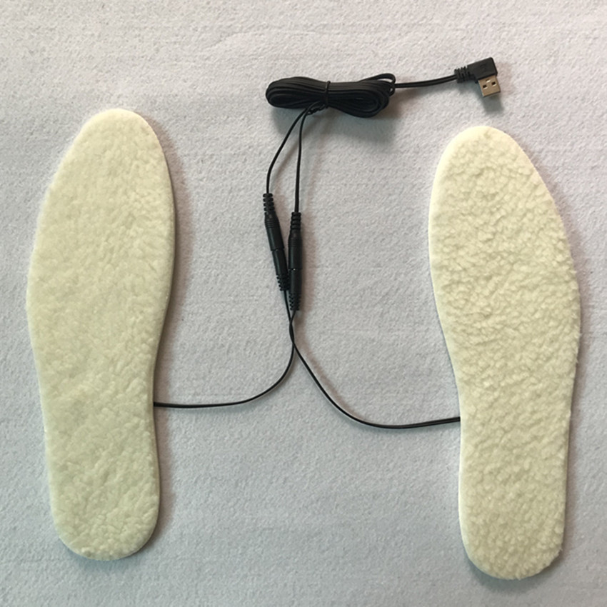 usb鞋垫usb电热鞋垫5v发热鞋垫加热鞋垫移动电源供电保暖鞋垫