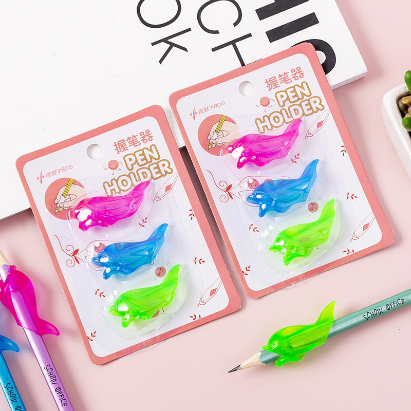 创意文具卡通儿童小鱼握笔矫正器小学生学习用品写字拿笔神器批发